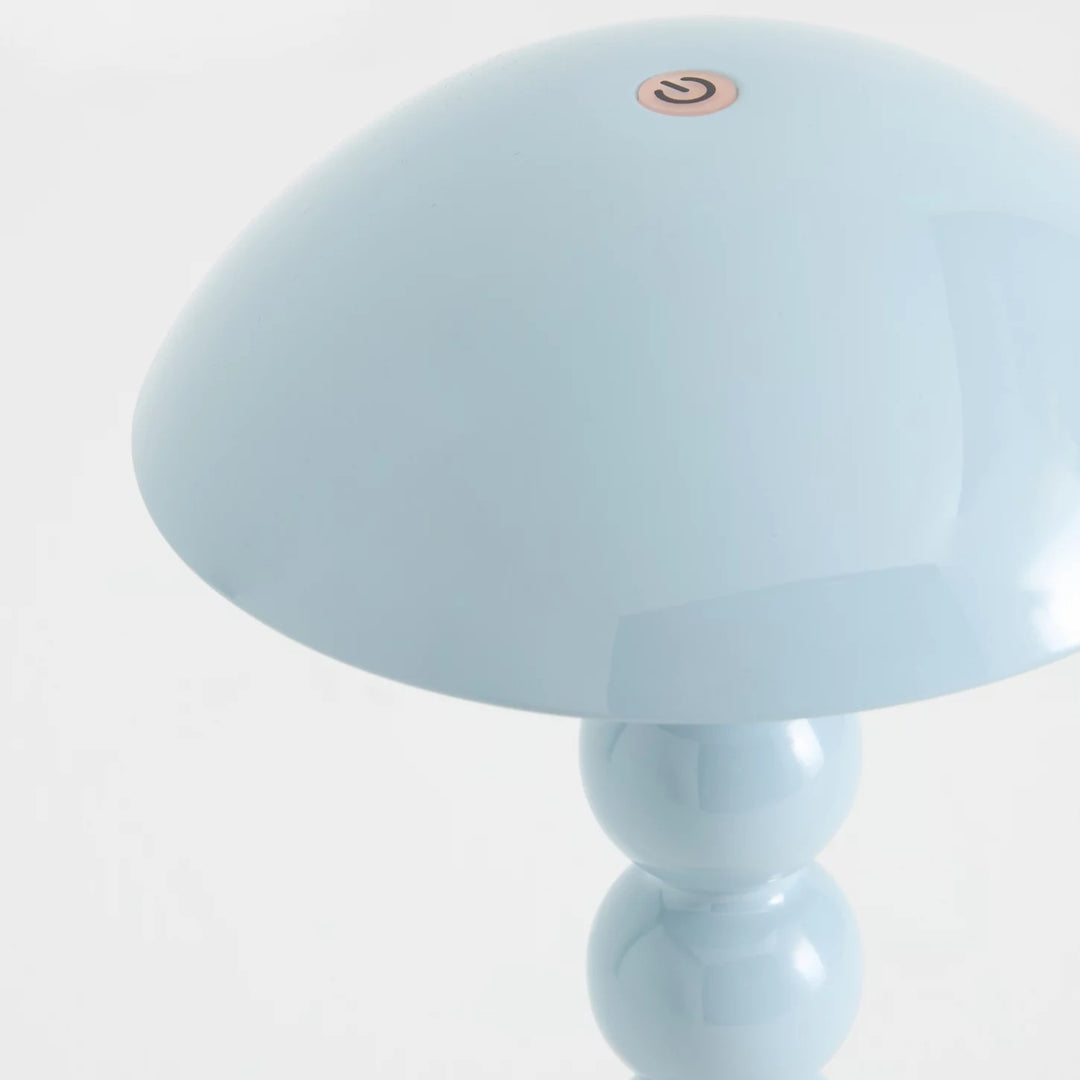 Lampe de table LED Modo – Base empilée en forme d'orbe Abat-jour en forme de champignon Parfaite pour le salon ou la chambre