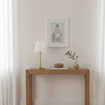 Afbeelding laden in galerijweergave, Ruffmeto Overgangs Slanke Tafellamp – Sculpturale Lampenkapverlichting voor Woonkamer of Slaapkamer