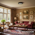 Load image into Gallery viewer, Crelina Circular Glow Contemporary Ceiling Light for Living Room
