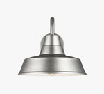 Load image into Gallery viewer, Korvi Outdoor Metal Sconce - Aluminum Pewter Wall Light
