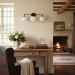 Load image into Gallery viewer, Glorica Glass Wall Sconce - Modern Vintage Vanity Light Fixture
