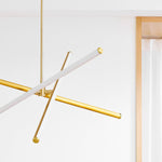 Load image into Gallery viewer, Voro Minimalist Chrome Light Rods - LED Semi-Flush Mount Ceiling Light
