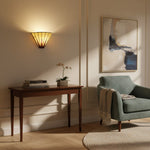 Afbeelding laden in galerijweergave, TF Dark Star Art Deco Ster Tiffany Wandlamp – Glas-in-lood Geometrisch Licht voor Gang en Woonkamer