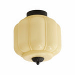 Load image into Gallery viewer, Vintage Eloise Milk Glass Flush Mount Ceiling Light - Vintage Charm Soft Glow
