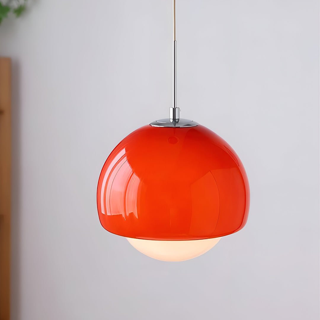 Nordic Lipko Pendant Light – Compact Frosted Globe Hanging Lamp for Apartments and Cozy Nooks