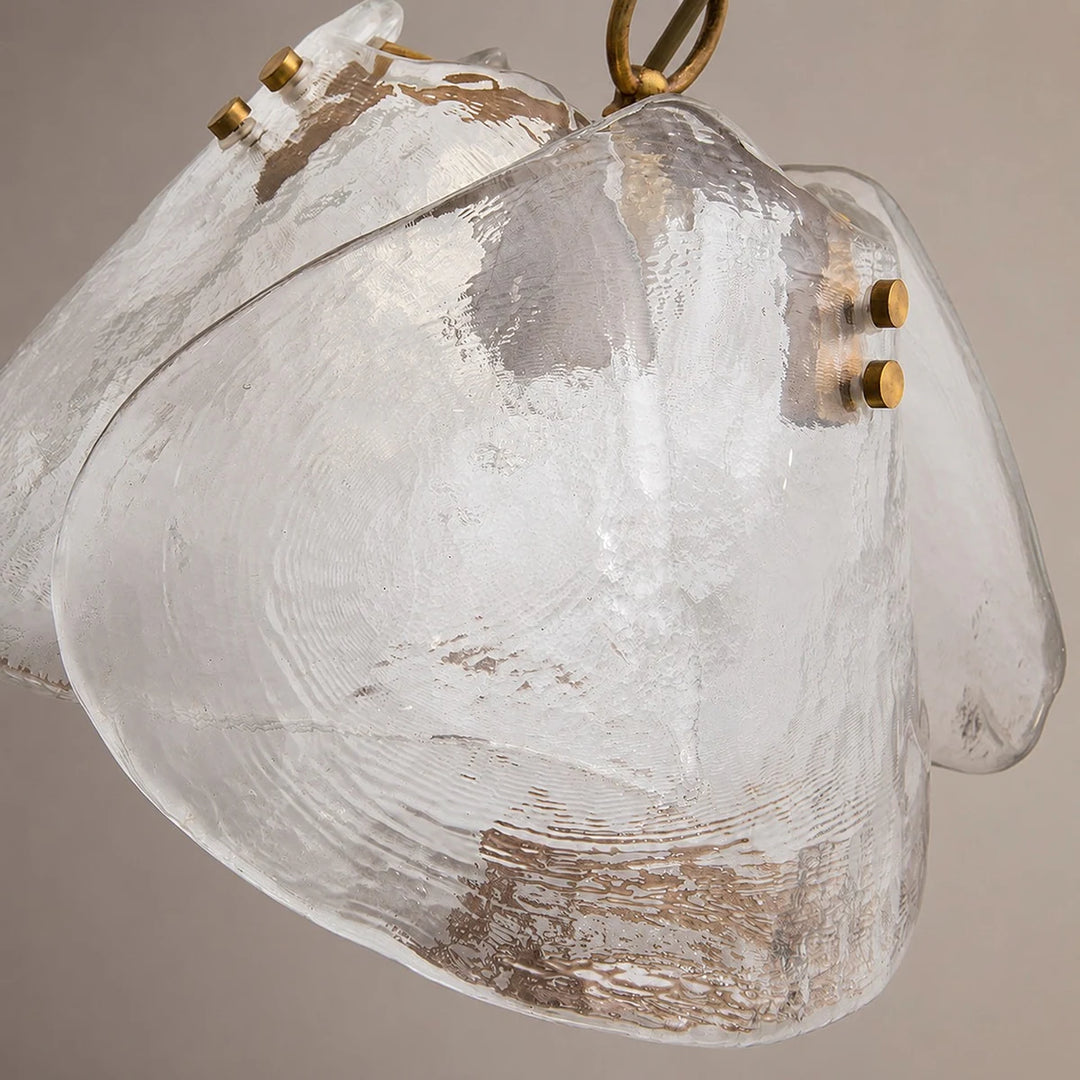 Glass shade close-up