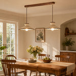 Cargar imagen en el visor de la Galería, French Vintage Scalloped Ceramic Pendant Light 7