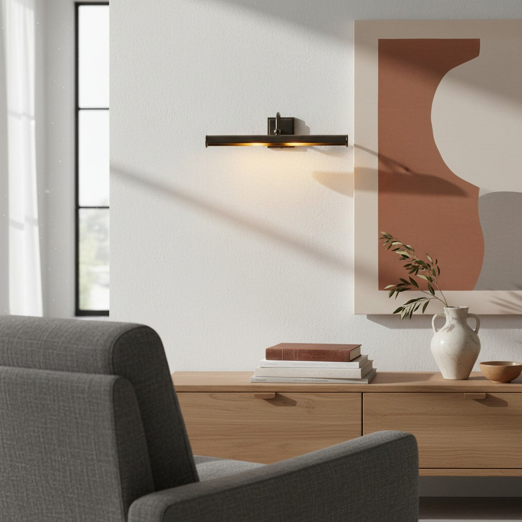 Aurix Schilderijlamp Wandlamp met Verstelbaar Metalen Frame voor Kunstwerken en Galerieruimtes