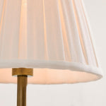 Load image into Gallery viewer, Luvora Vintage Pleated Shade Wall Lamp - Modern Brass Linen Wall Lighting
