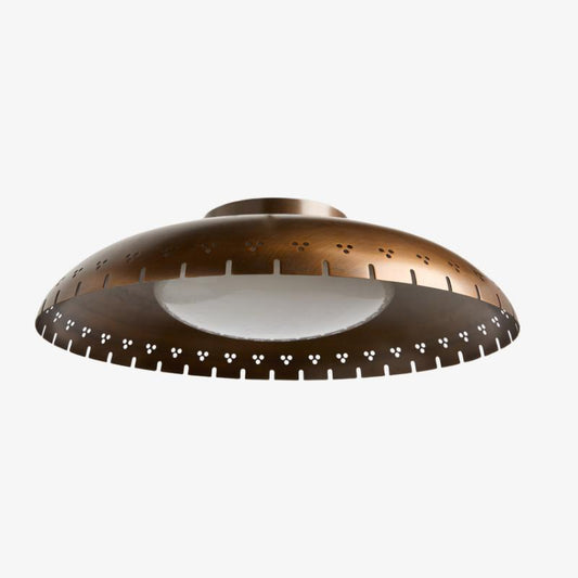 Lámpara de Techo Empotrada Vintage Lustrona de Latón - Luz de Techo de Metal Pulido para Sala