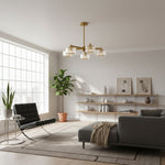 Afbeelding laden in galerijweergave, Canovus plafondlamp met geribbeld glas - industriële metalen woonkamerlamp