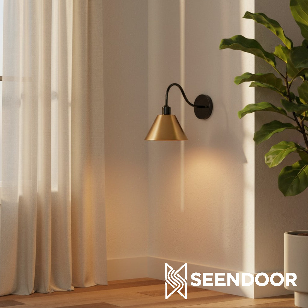 Penia Moderne Klassieke Industriële Afgeschuinde Wandlamp