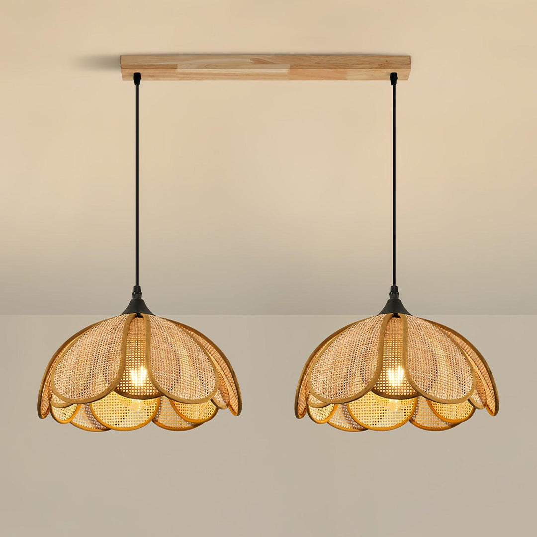 Bloom Rattan Pendelleuchte