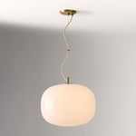 Load image into Gallery viewer, Lumivelle Minimalist Glass Pendant – Adjustable Height Dimmable Design

