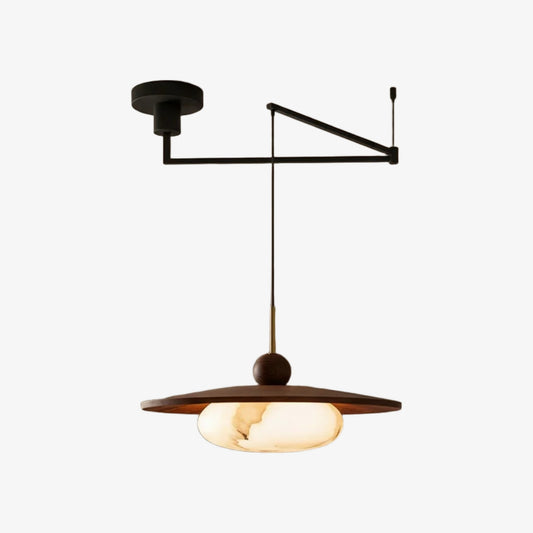Alvara Modern Swing Arm Pendant Light – Adjustable Minimalist Accent for Desk and Living Room