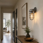 Cargar imagen en el visor de la Galería, Patnox Clear Glass Industrial Wall Sconce