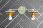Load image into Gallery viewer, Artivo Layered Brass Vanity Light - Modern Sleek Style Home Bath Accent

