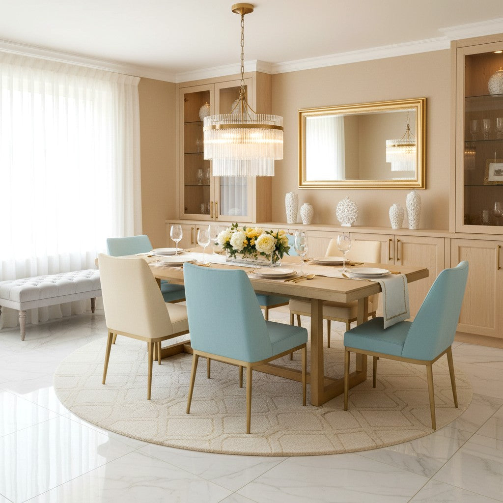 RibGlow Pendelleuchte – Trio-Pendelleuchte mit eleganten Glasstäben für Esszimmer oder Flur