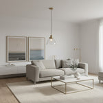 Afbeelding laden in galerijweergave, Novera Art Deco koepel verstelbare hoogte glazen kap hanglamp - Woonkamer