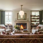 Load image into Gallery viewer, Glorica Glass Frosted Globe Pendant Light - Art Deco Hanging Light for Home
