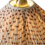 Załaduj obraz do przeglądarki galerii, Veslin French Style Floral Arc Floor Lamp - Pleated Fabric Floor Light for Bedroom