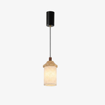 Cargar imagen en el visor de la Galería, Walnut Wood adjustable travertine pendant