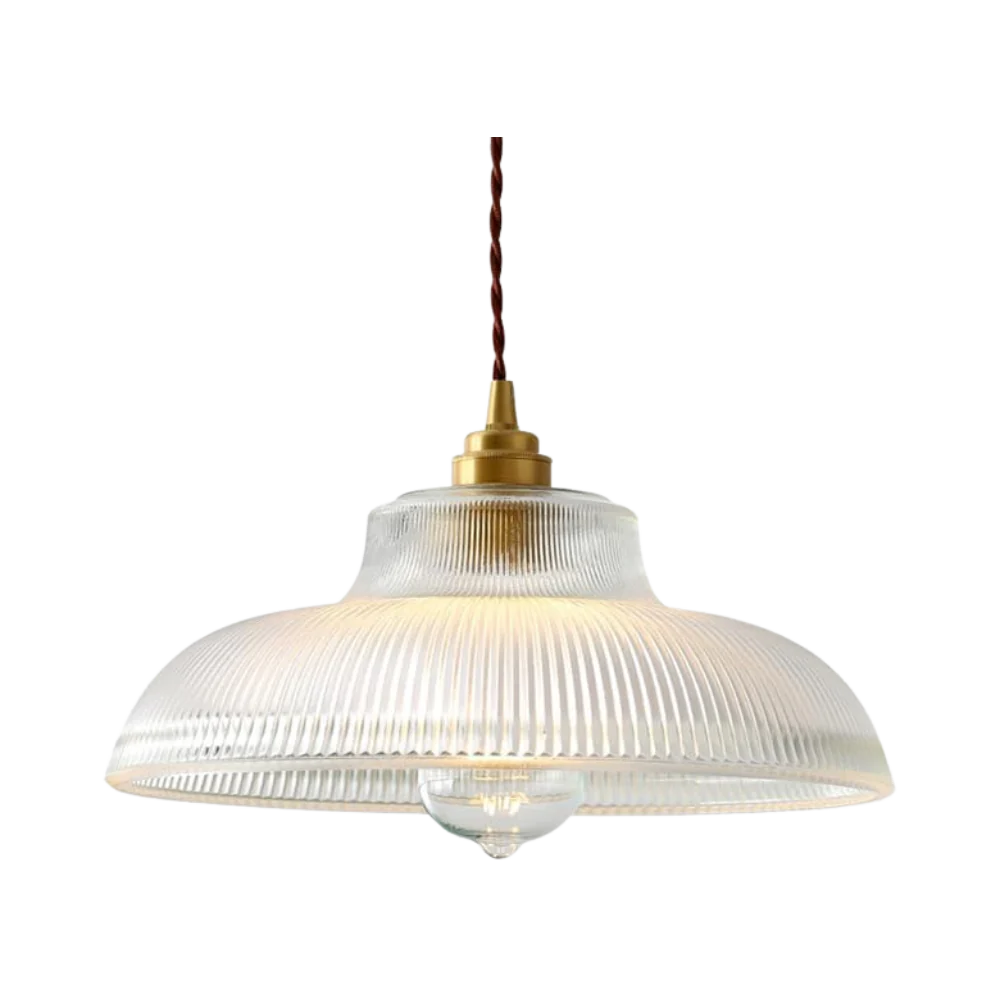 Lampe de plafond en verre cristal rétro Aurelia