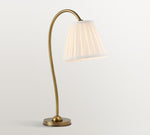 Load image into Gallery viewer, Luvora Brass Table Lamp - Textured Pleated Shade Light in Farmhouse Style
