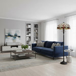 Load image into Gallery viewer, TF Dragonfly Motif Floor Lamp – Vintage Stained-Glass for Living Rooms