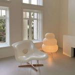 Bild in die Galerieansicht laden, Japanische Wabi Sabi weiße Reispapier Tischlampe