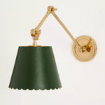 Afbeelding laden in galerijweergave, Foldray getande taakwandlamp - leren wandlamp voor thuis

