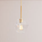 Load image into Gallery viewer, Talvior Faceted Pendant Light – Adjustable Glass Light Fixture

