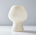 Load image into Gallery viewer, Novarise Ribbed Glass Table Lamp – Textured Glass Accent Lighting

