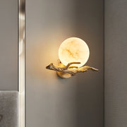 Retro Zweige Alabaster Wandleuchte