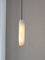 Load image into Gallery viewer, Alabaster Flute Pendant Light