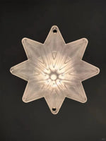 Load image into Gallery viewer, Art Deco Astris Star Chandelier – Frosted Glass Deco Fixture for Dining Room
