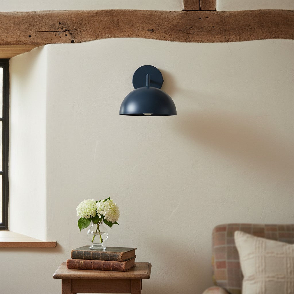 Metio Dome Wall Sconce – Contemporary Dome Shade Light for Hallway