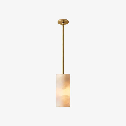 Lumastera Natural Stone Texture Cylindrical Pendant Lamp - Luxury Lamp for Living Room