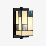 Afbeelding laden in galerijweergave, TF Manchester Glas Art Deco Wandlamp – Glas-in-lood Wandlamp voor Hal en Woonkamer