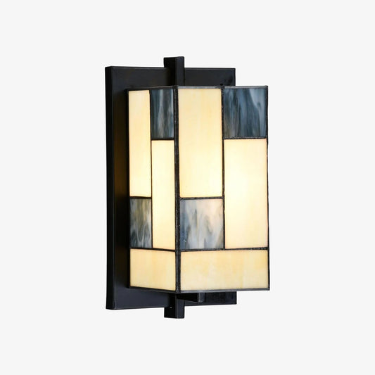 Lámpara de Pared TF Manchester con Vidrio Art Deco – Aplique de Vidrio Templado para Pasillo y Sala