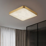 Załaduj obraz do przeglądarki galerii, Geometryczna lampa sufitowa wpuszczana z alabastru