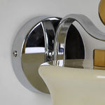 Cargar imagen en el visor de la Galería, Chrome round wall plate and curved arm detail