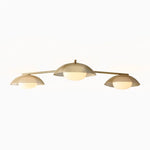 Load image into Gallery viewer, Elorina 3-Light Flush Mount Glass/Metal Ceiling Light - A Stylish Fixture for Modern Spaces
