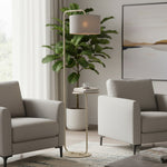 Afbeelding laden in galerijweergave, Lirra multifunctionele vloerlamp met tafelbladontwerp – stijlvolle staande lamp voor woonruimtes