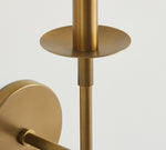 Load image into Gallery viewer, Rowan Bronze or Brass Wall Sconce - Iron Light with White Linen Shade for Home
