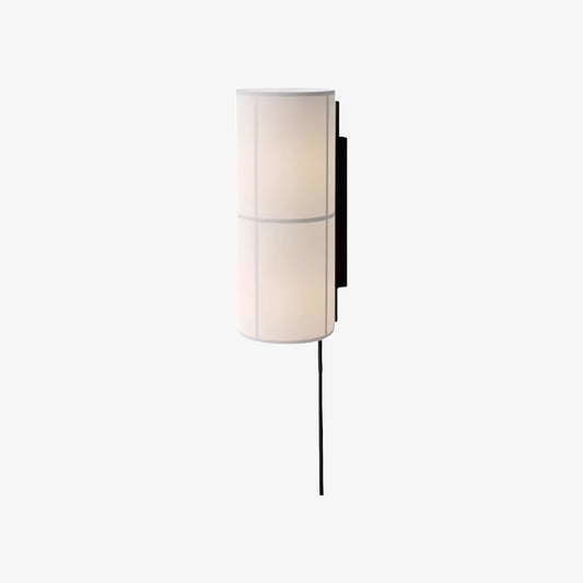 Cylume Lampada da Parete a Cilindro in Tessuto con Spina - Applique Minimalista per Camera da Letto e Soggiorno