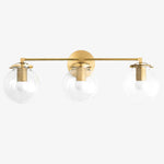 Load image into Gallery viewer, Glorica Glass 3 Shade Globe Vanity Light - Soft Bathroom Light Fixture

