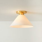 Load image into Gallery viewer, Conica Cone Flush Mount – Glass Ceiling Light for Modern Spaces
