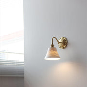 Brass Ceramic Wall Light