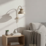 Cargar imagen en el visor de la galería, Lámpara de pared Aurelia con diseño de cúpula escalonada en metal moderno para dormitorio o pasillo